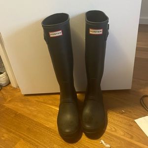 Hunter original women’s tall boots black